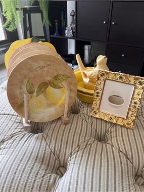 Cottage Grandma Grandmillenial core 9 piece yellow decor